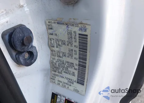 2019 Nissan Frontier S z USA, uszkodzony, nr VIN 1N6BD0CTXKN709914